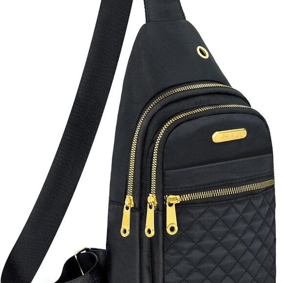 Nylon Crossbody Sling Bag for Men Women Small Capacity Multiple Use - Picture 1 of 8